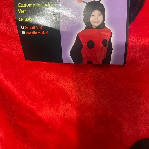 Totally ghoul ladybug child costume. NWT small 2-4 - Picture 2 of 3